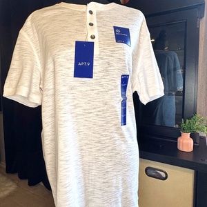 Apt 9 Mens Soft Touch Short Sleeve Henley